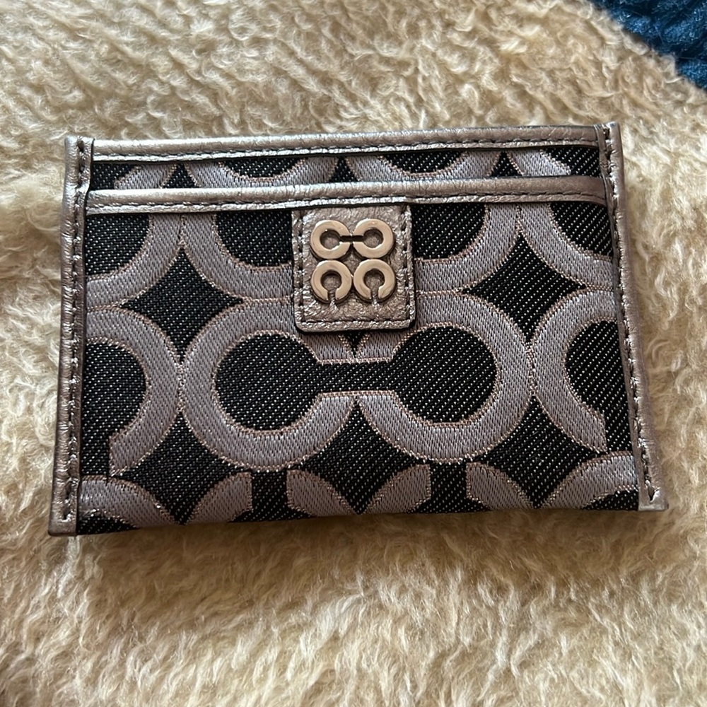 COACH card case slim wallet
